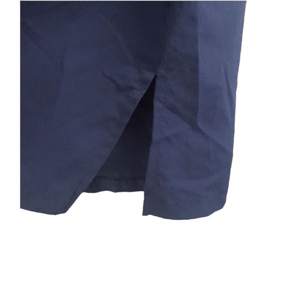 Vintage Image Women ( pit to pit is 28") Navy Blue Buttons Down Collared - Picture 6 of 7